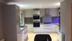 Lighting work done by our team in a domestic home