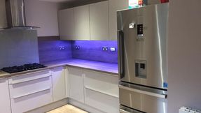 Socket and lighting work done by our tea
